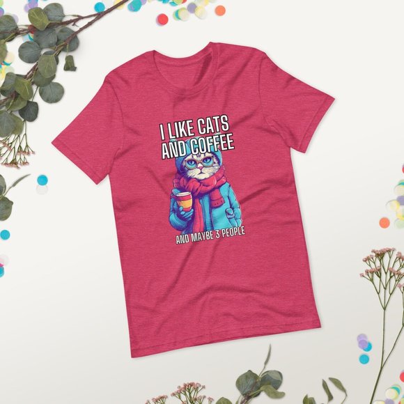 Whiskers and Latte Vintage Cat Shirt - Funny T-Shirt for Coffee and Cat Lovers - Picture 8 of 10